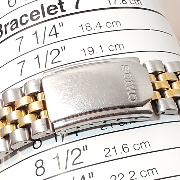 Seiko Presidential Men's Day Date Gold Tone Watch Silver Dial One Jewel Vintage - Picture 11 of 11